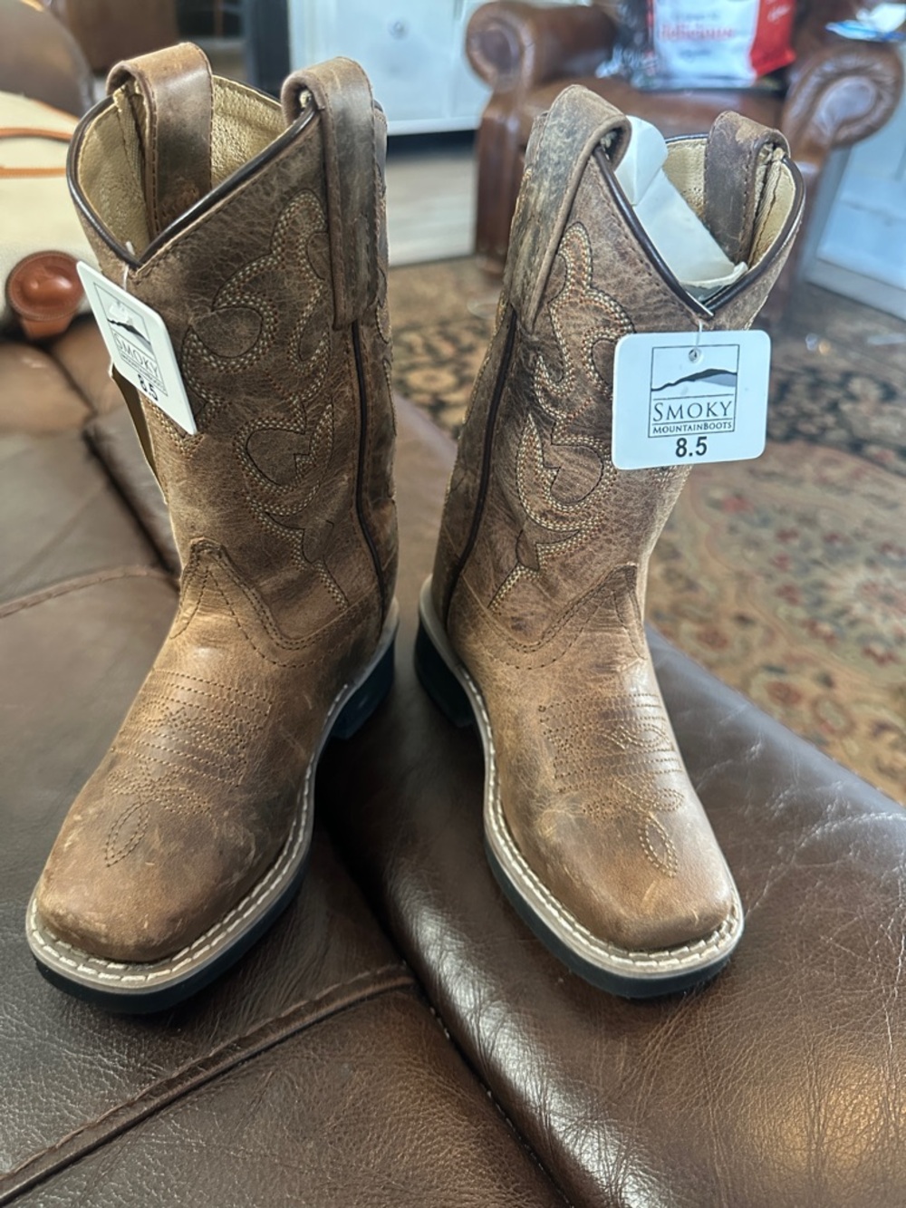 Smoky Mountain Brown Kids Cowboy Boots - Picture 7 of 7